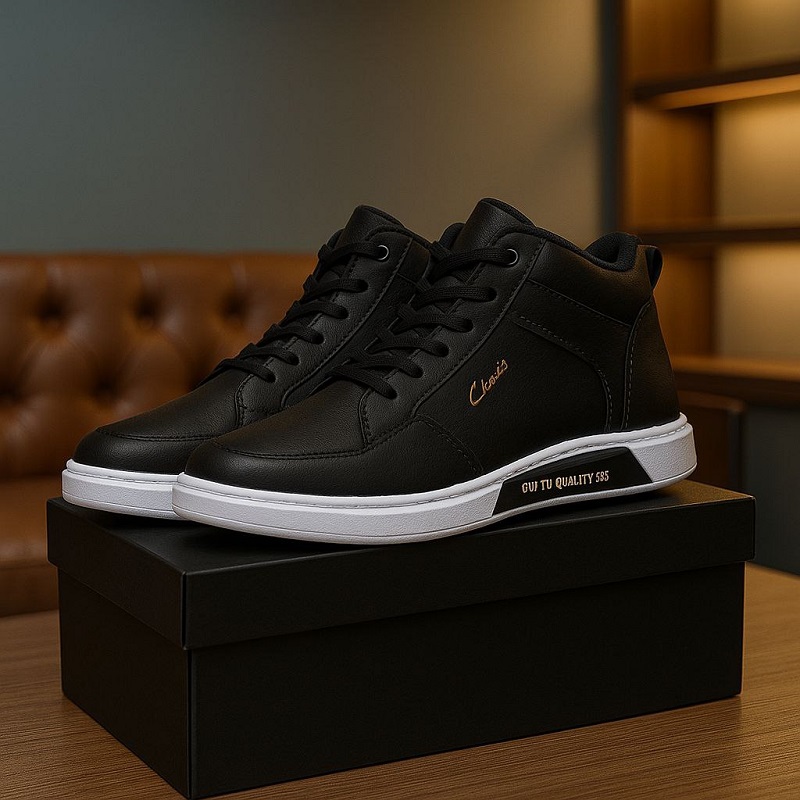 نیم بوت بندی مردانه clarks-مشکی