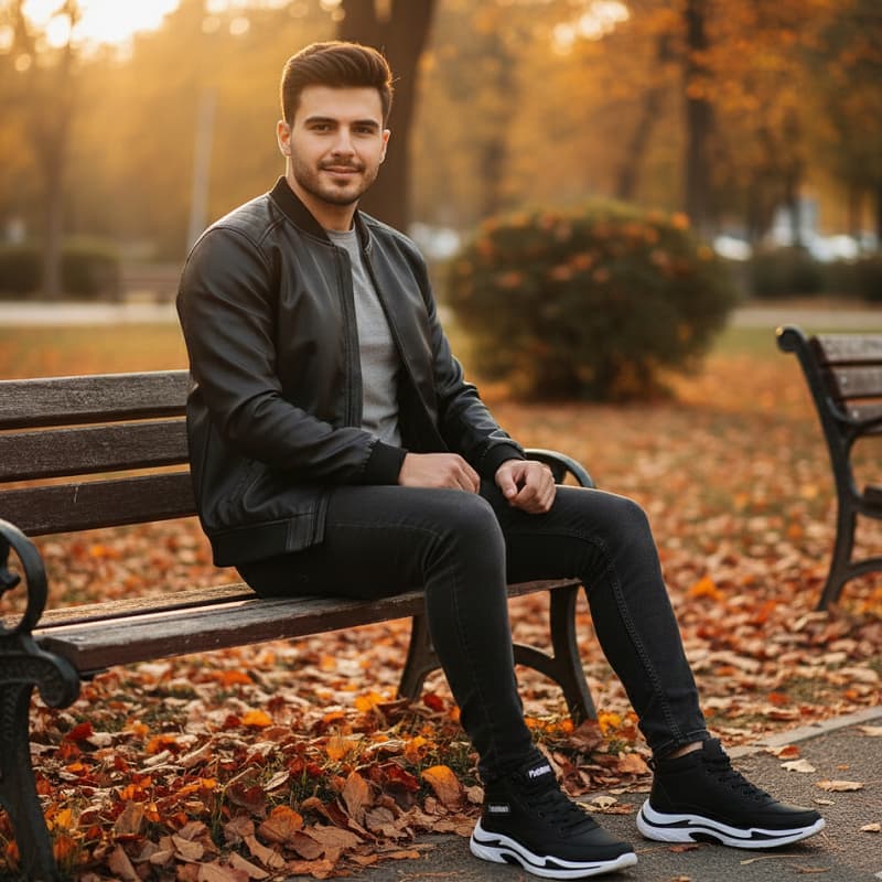 کاپشن چرم مردانه مدل Artim